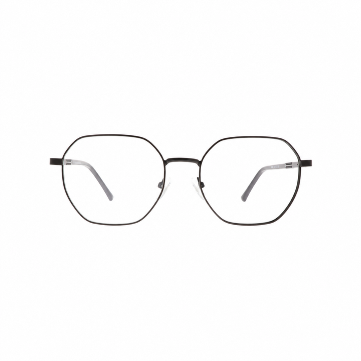 Joy Style For Unisex Metal Eyeglasses Soft Square Size 52 8856c5 Matte Black