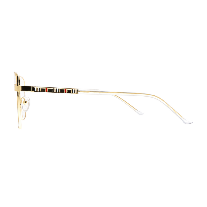 Joy Style For Women Metal Eyeglasses Soft Square Size 53 8860c1 Gold