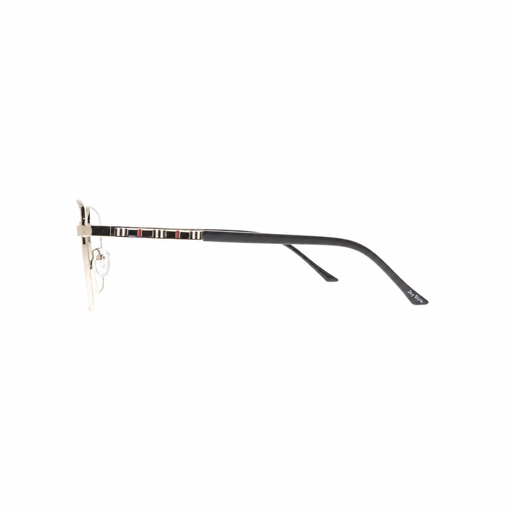 Joy Style For Women Metal Eyeglasses Soft Square Size 53 8860c2 Silver