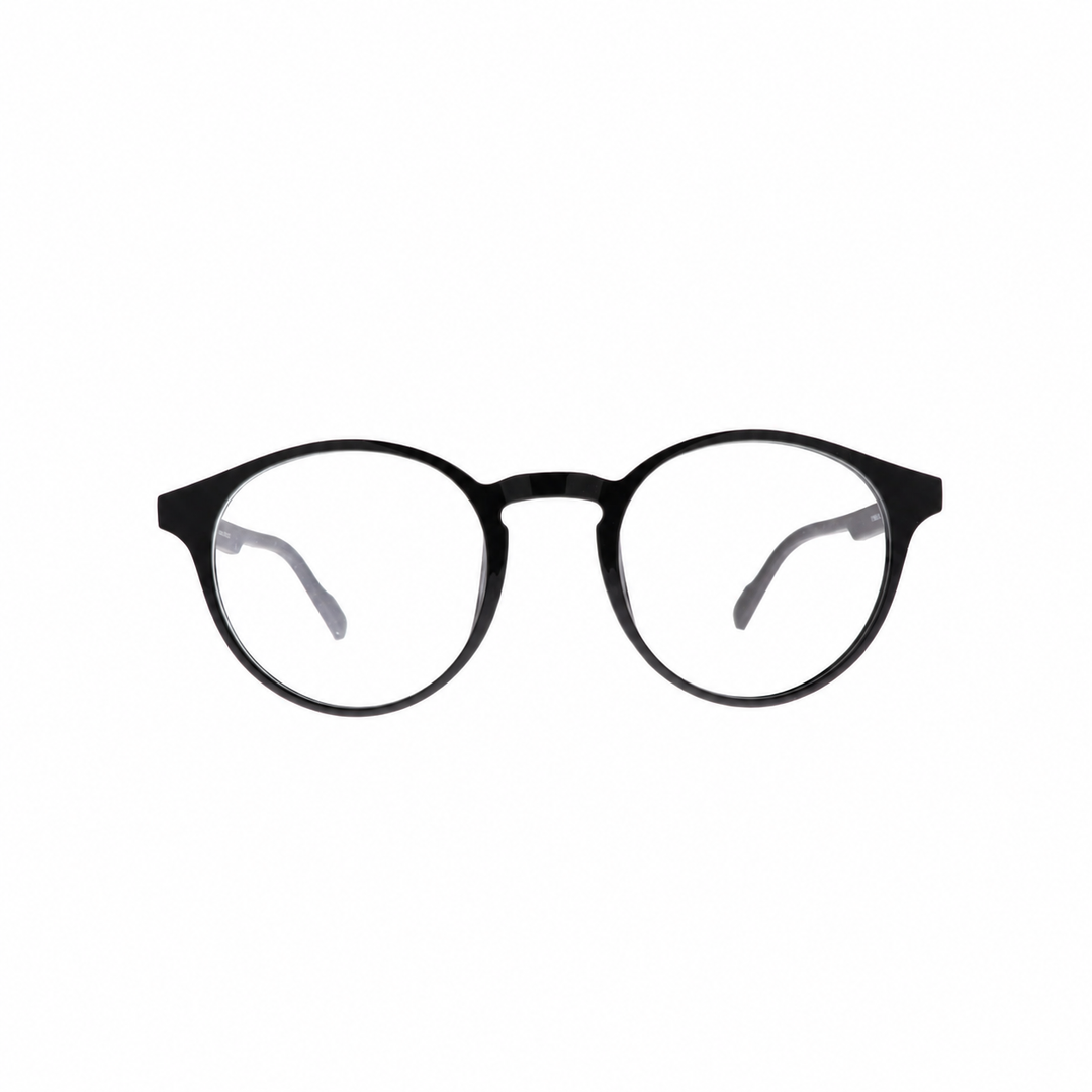 Joy Style JOY8868C1 black round eyeglasses front view