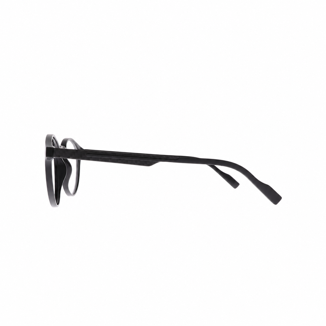 Joy Style JOY8868C1 black round eyeglasses side view