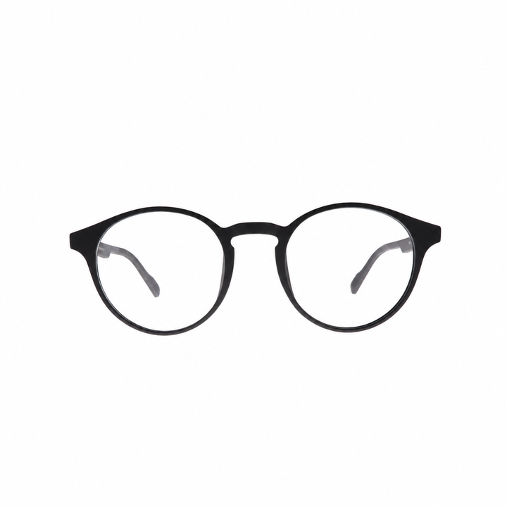 Joy Style JOY8868C2 matte black round eyeglasses front view
