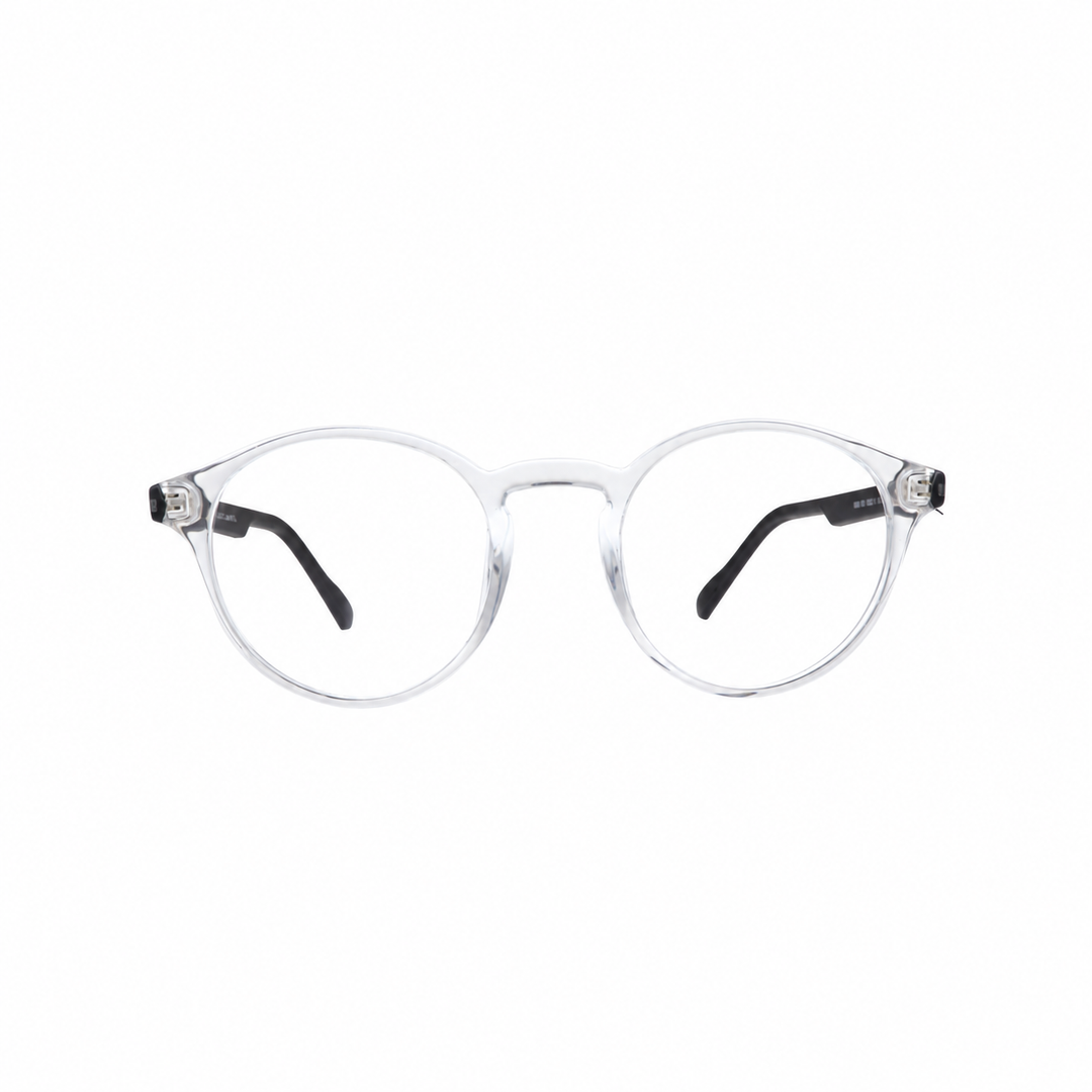 Joy Style JOY8868C8 clear black round eyeglasses front view