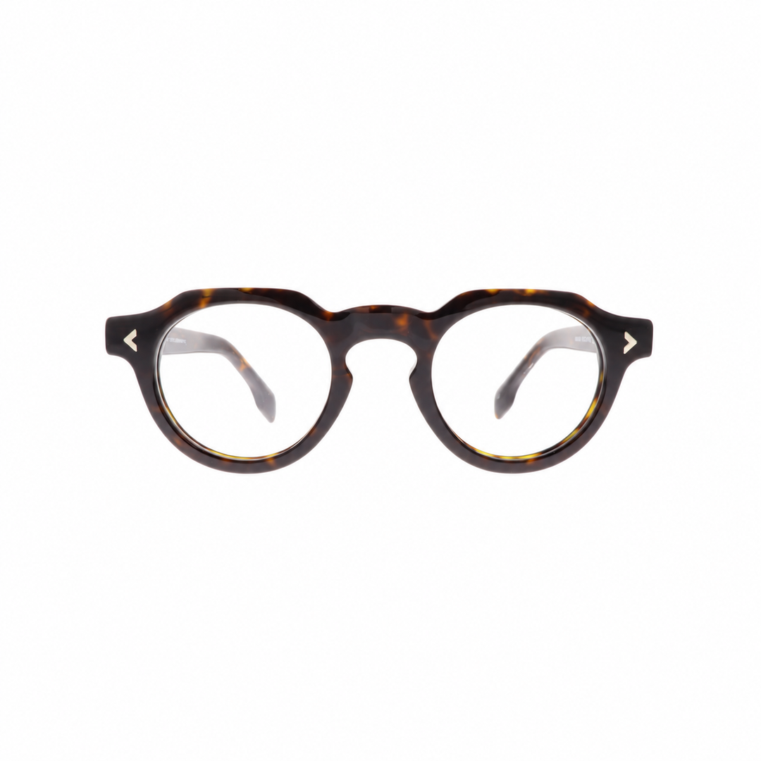 Joy Style 9001C2 dark brown tortoiseshell eyeglasses front view
