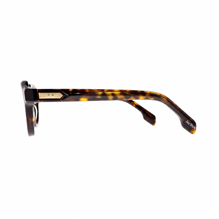 Joy Style 9001C2 dark brown tortoiseshell eyeglasses side view