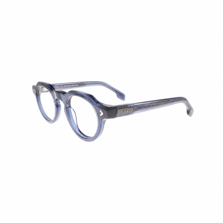Joy Style 9001C3 blue eyeglasses angle view