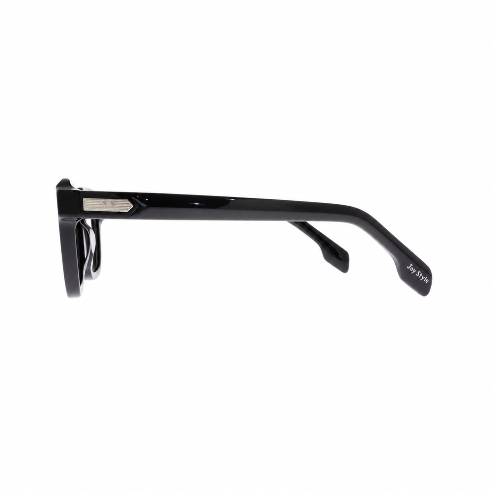 Joy Style 9007C1 Black eyeglasses side view on white background
