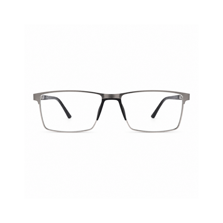 Joy Style JOYCA8202M4 matte silver eyeglasses front view
