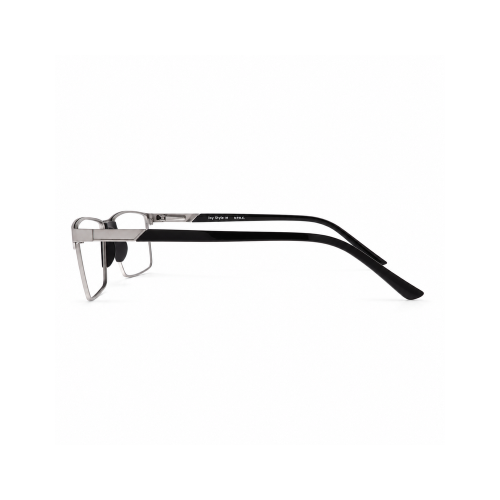 Joy Style JOYCA8202M4 matte silver eyeglasses side view
