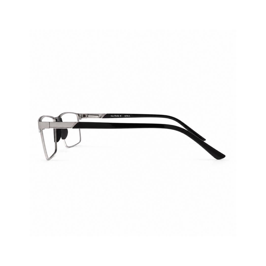 Joy Style JOYCA8202M4 matte silver eyeglasses side view