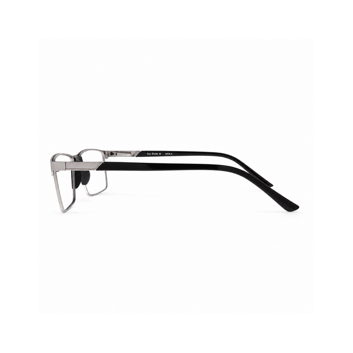 Joy Style JOYCA8202M4 matte silver eyeglasses side view
