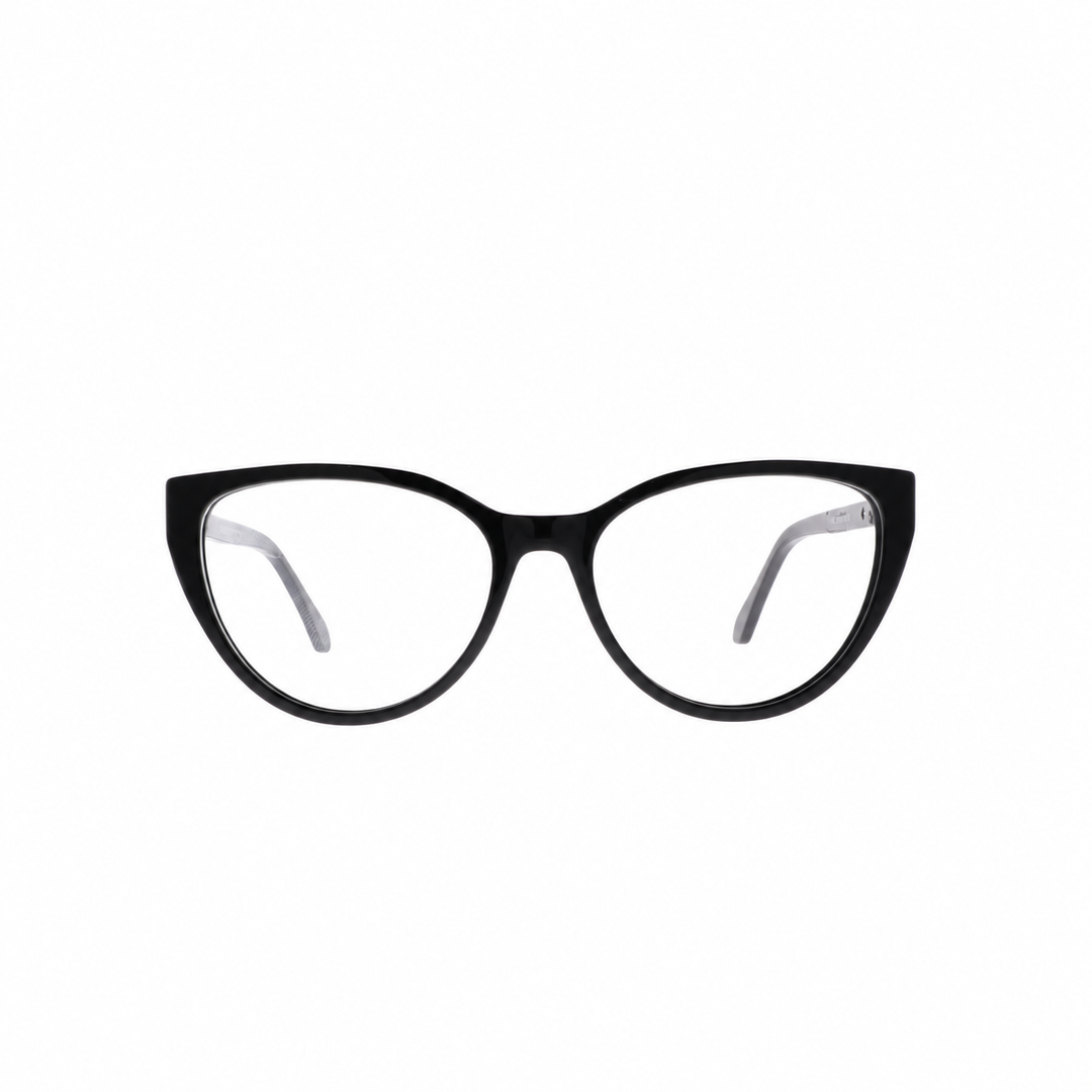 Joy Style For Women's Eyeglasses Cat Eye Size 50 Ch5301c2 Black