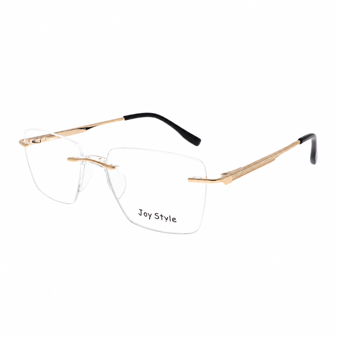 Joy Style CH6602C4 gold rimless eyeglasses view 3