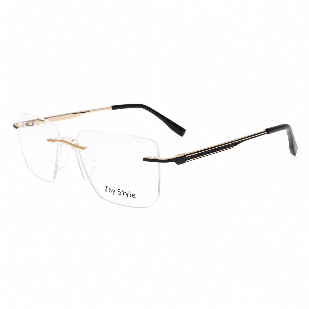 Joy Style CH6603C1 gold rimless eyeglasses view 3