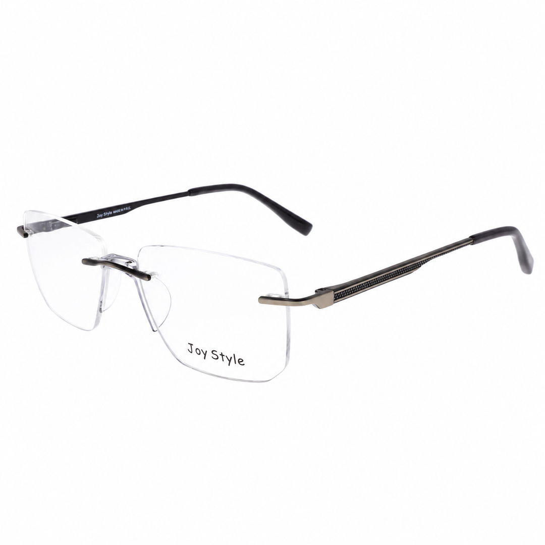 Joy Style CH6603C2 gunmetal rimless eyeglasses view 3