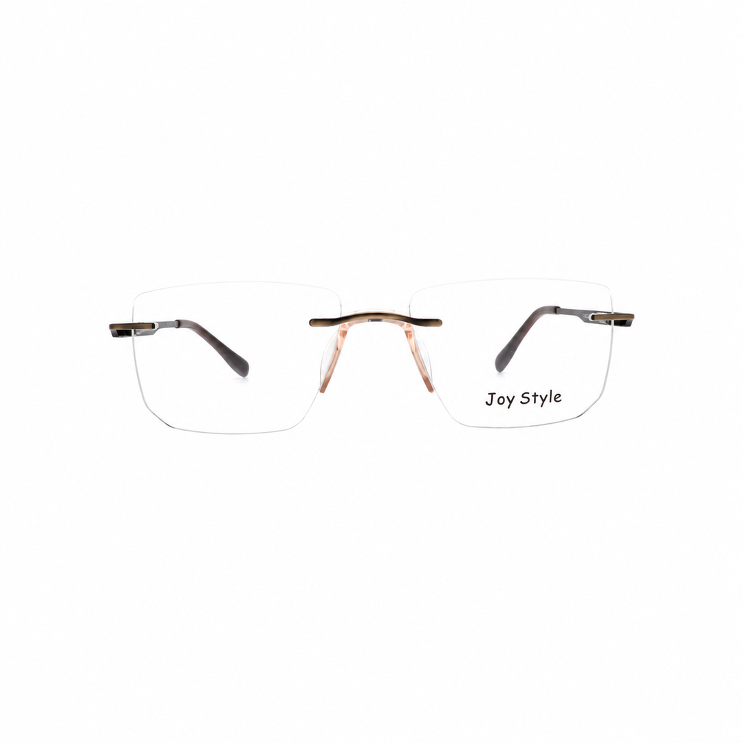 Joy Style CH6603C3 matte brown rimless eyeglasses view 1