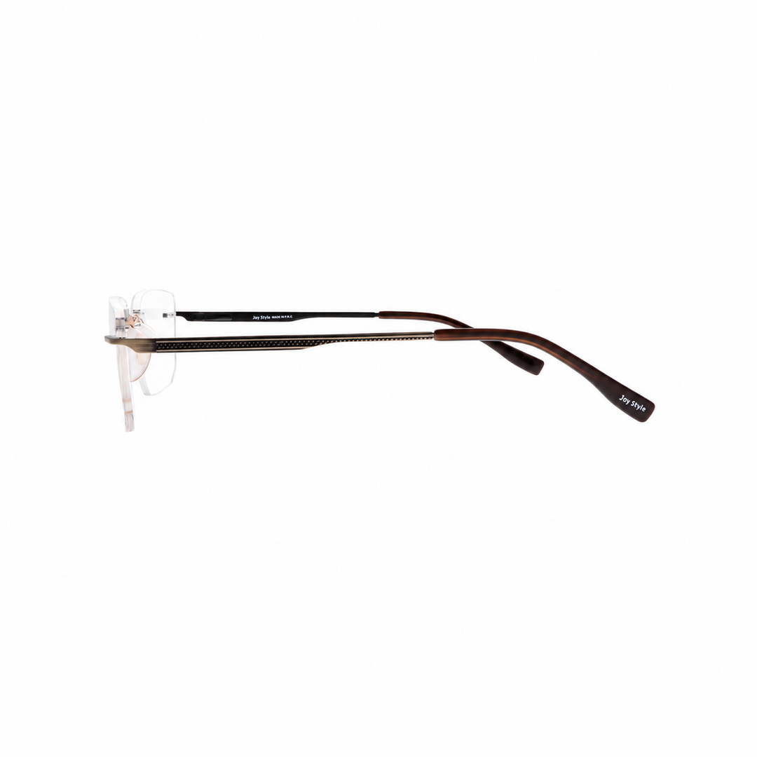 Joy Style CH6603C3 matte brown rimless eyeglasses view 2