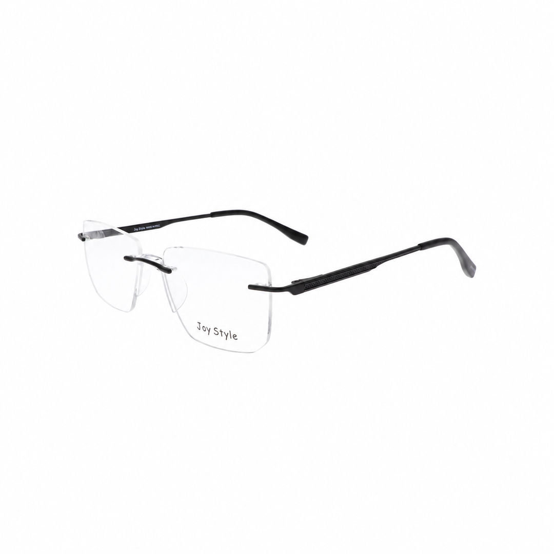 Joy Style CH6603C5 matte black rimless eyeglasses view 3