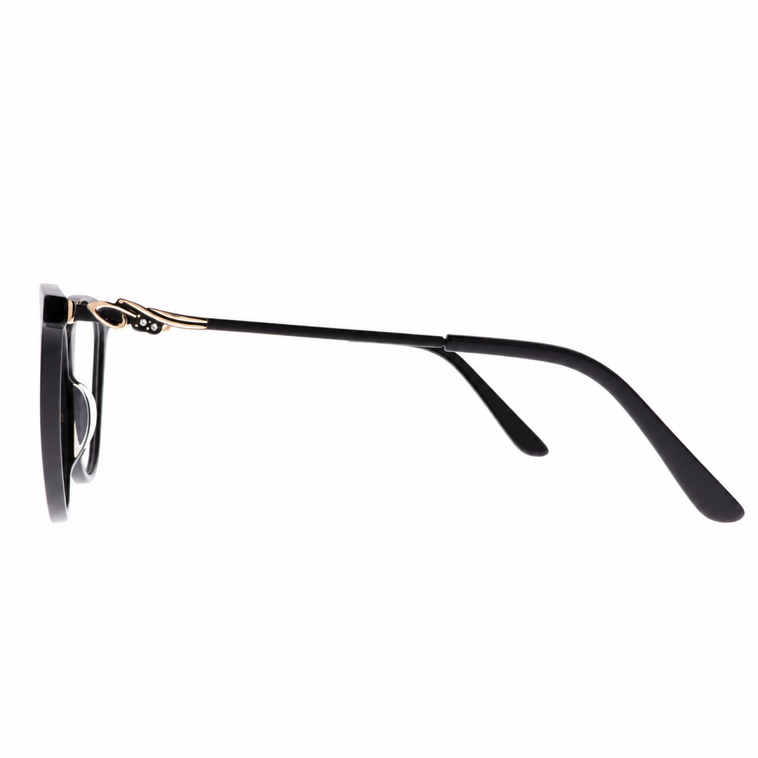 Joy Style نظارات نسائية عين القط مقاس 55 موديل Ch9003c1 لون أسود