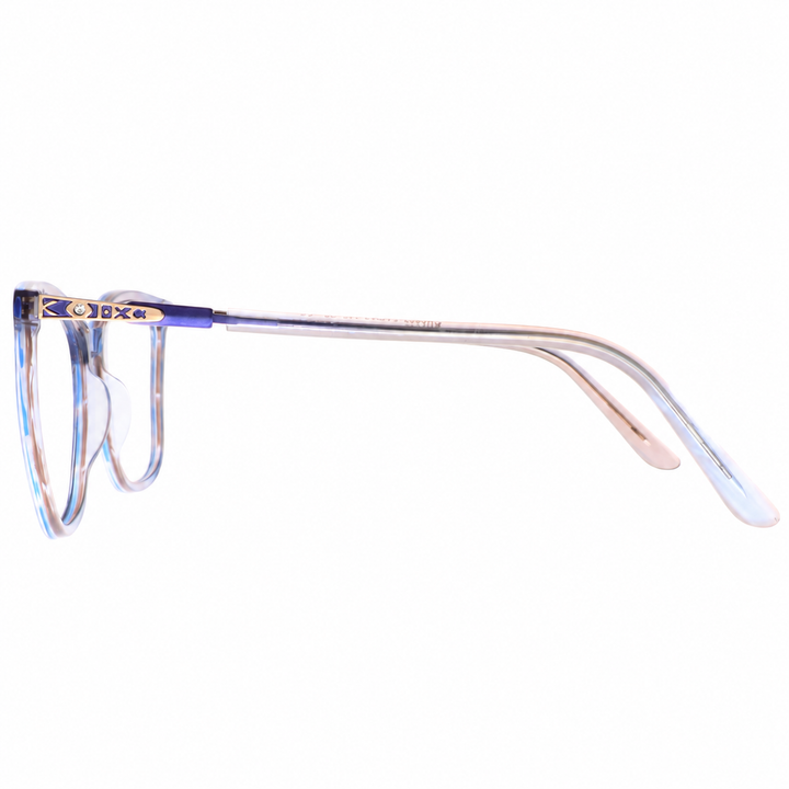 Joy Style CH9007C3 pastel blue pink eyeglasses side view