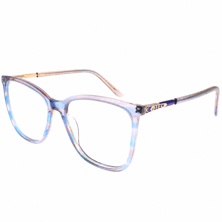 Joy Style CH9007C3 pastel blue pink eyeglasses angle view