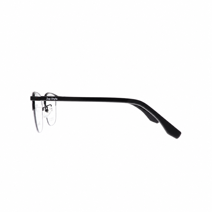 Joy Style For Unisex Metal Eyeglasses Semi-Rimless Square Shape Size 50 Ck8208c1 Matte Black