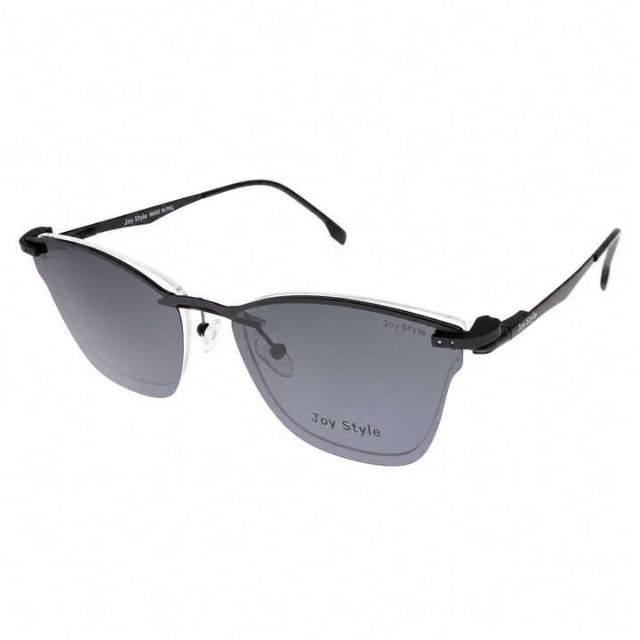 Joy Style DC3060C1 clip-on eyeglasses angle view on white background