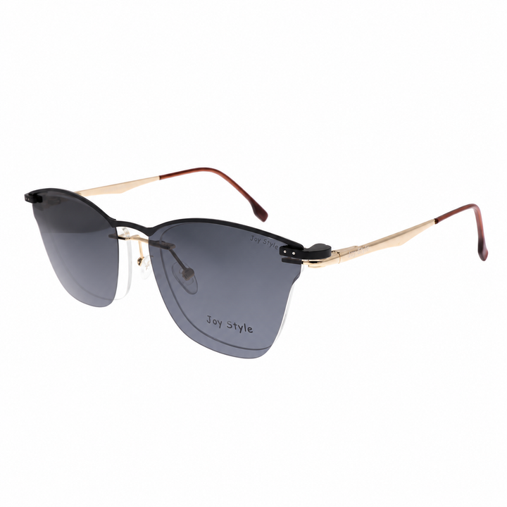Joy Style DC3060C2 clip-on eyeglasses angle view on white background