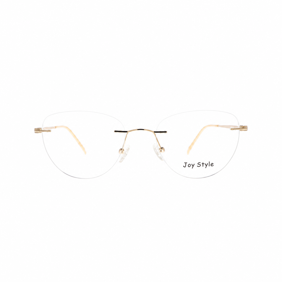 Joy Style DC3062C2 clip eyeglasses front view on white background