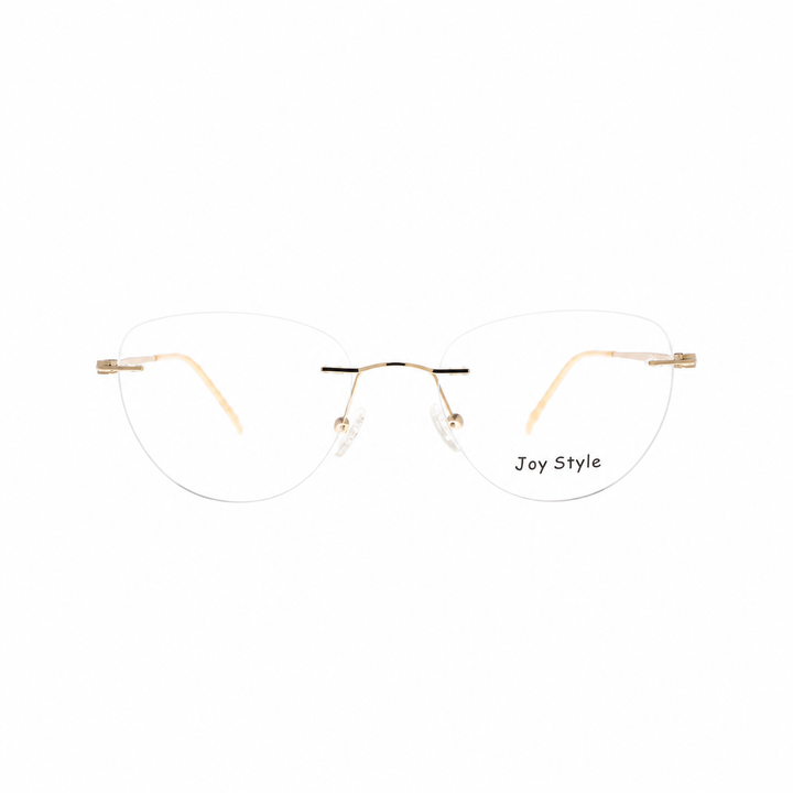 Joy Style DC3062C2 clip eyeglasses front view on white background