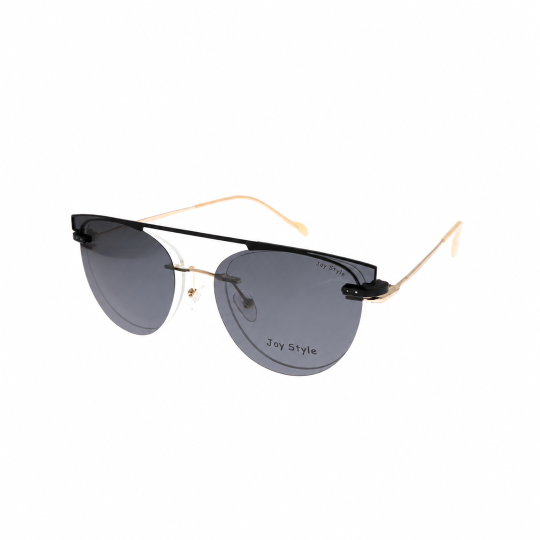 Joy Style DC3062C2 clip-on eyeglasses angle view on white background