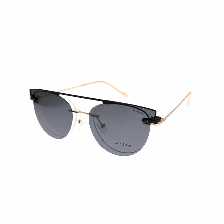 Joy Style DC3062C2 clip-on eyeglasses angle view on white background