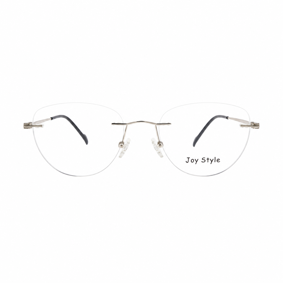 Joy Style DC3062C3 clip eyeglasses front view on white background