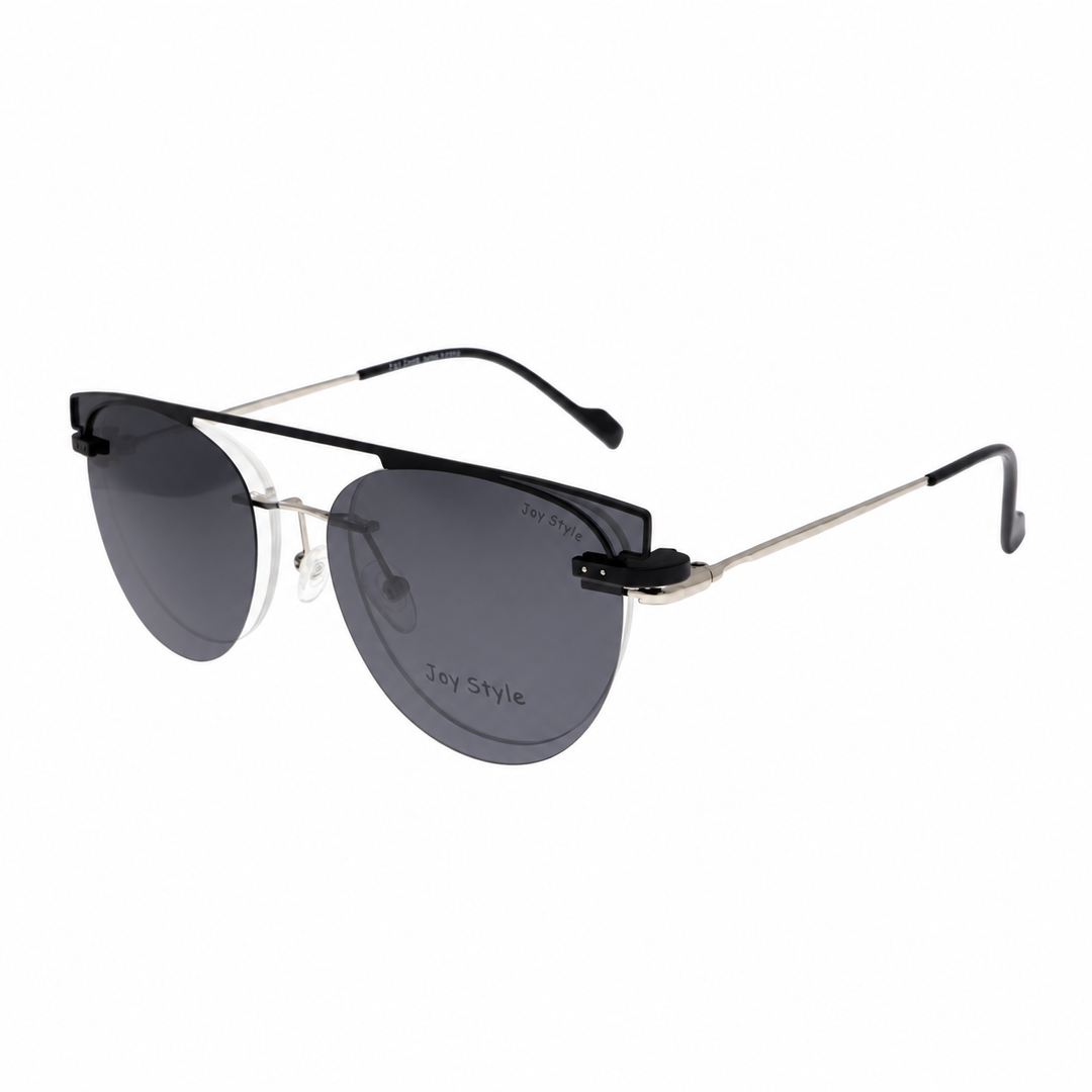 Joy Style DC3062C3 clip-on eyeglasses angle view on white background