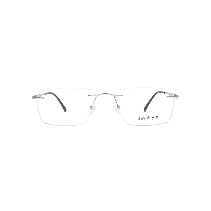 Joy Style For Unisex Eyeglasses Clip Rimless Square Shape Size 55 Dc3069c3clip Silver