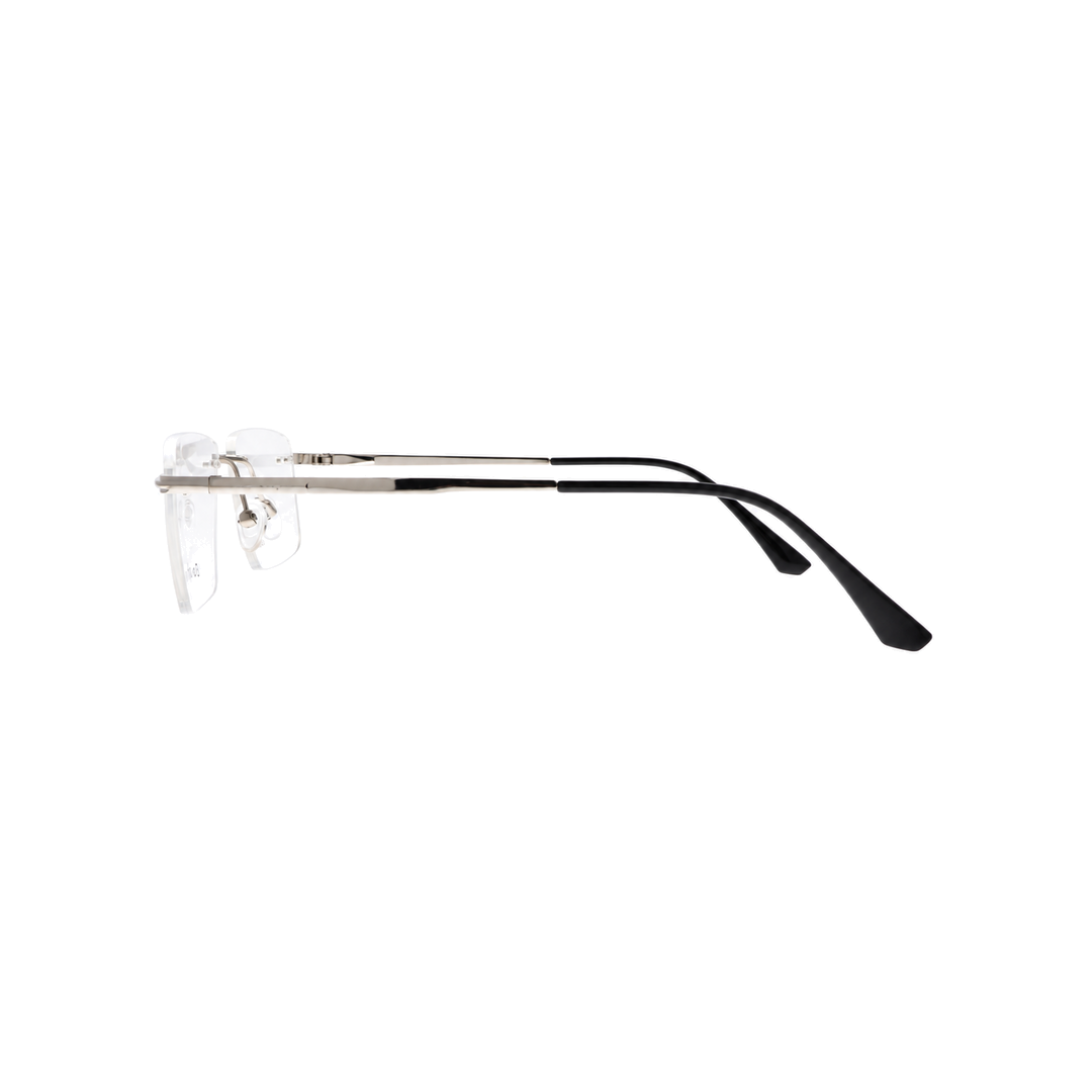 Joy Style For Unisex Eyeglasses Clip Rimless Square Shape Size 55 Dc3069c3clip Silver