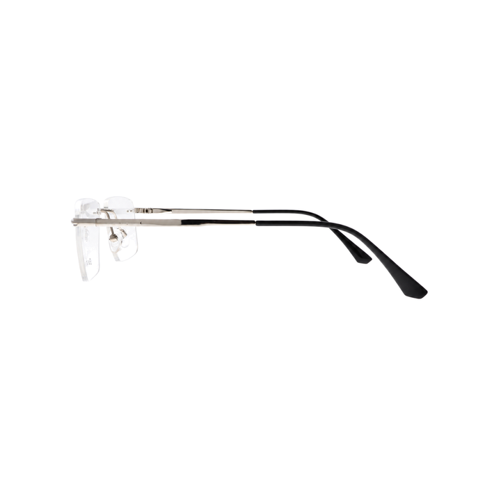 Joy Style For Unisex Eyeglasses Clip Rimless Square Shape Size 55 Dc3069c3clip Silver