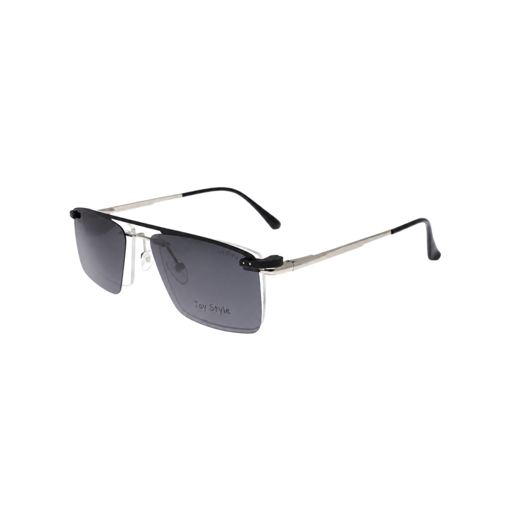 Joy Style For Unisex Eyeglasses Clip Rimless Square Shape Size 55 Dc3069c3clip Silver