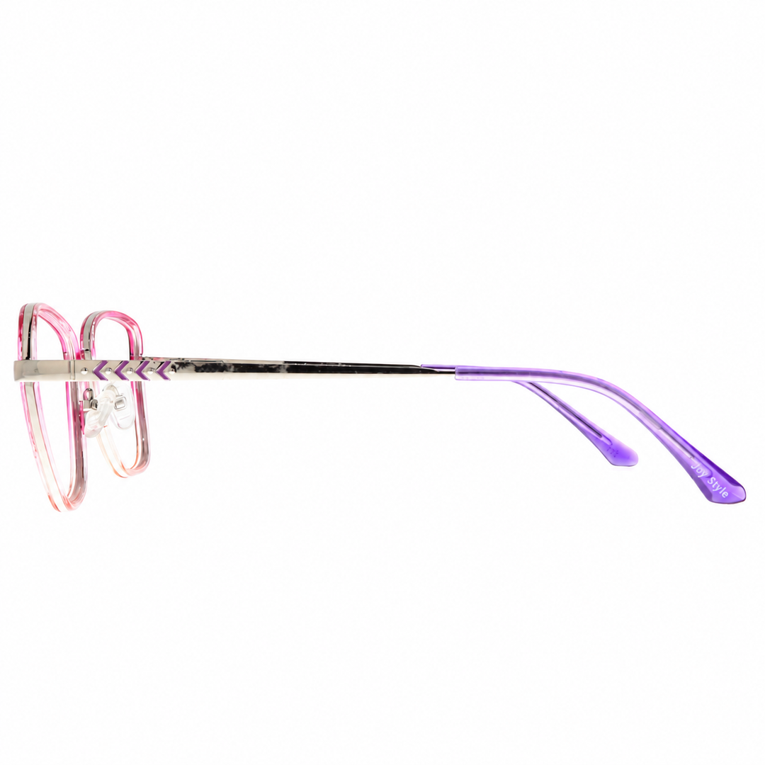 Joy Style For Women's Eyeglasses Square Size 50 Dt22003c4 Pink