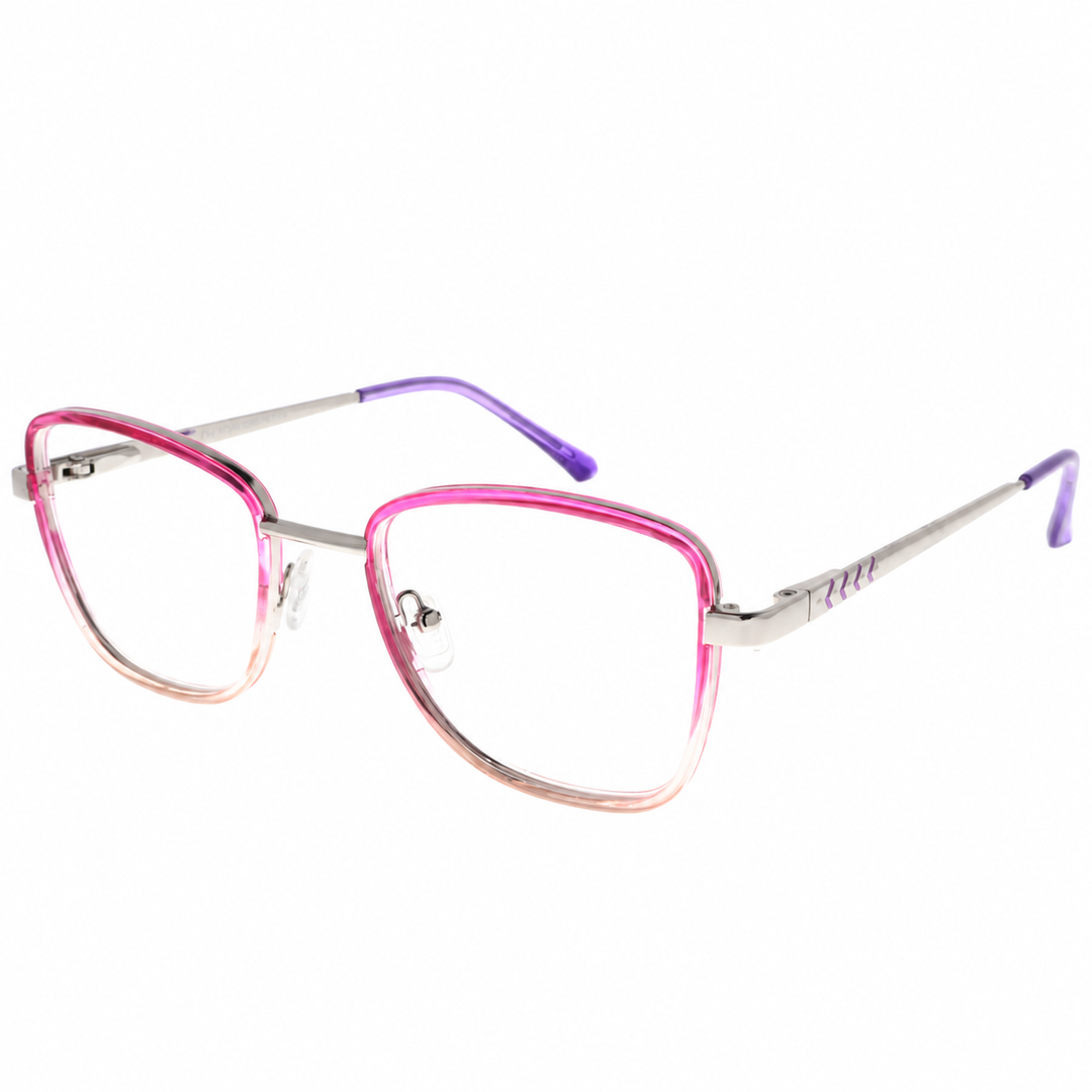 Joy Style For Women's Eyeglasses Square Size 50 Dt22003c4 Pink