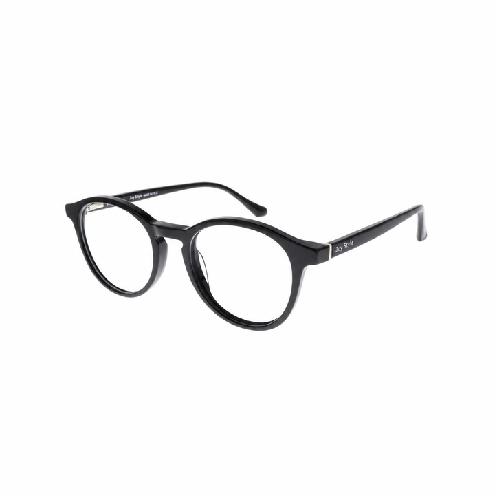 Joy Style JOYFH2297C1 black round eyeglasses angle view