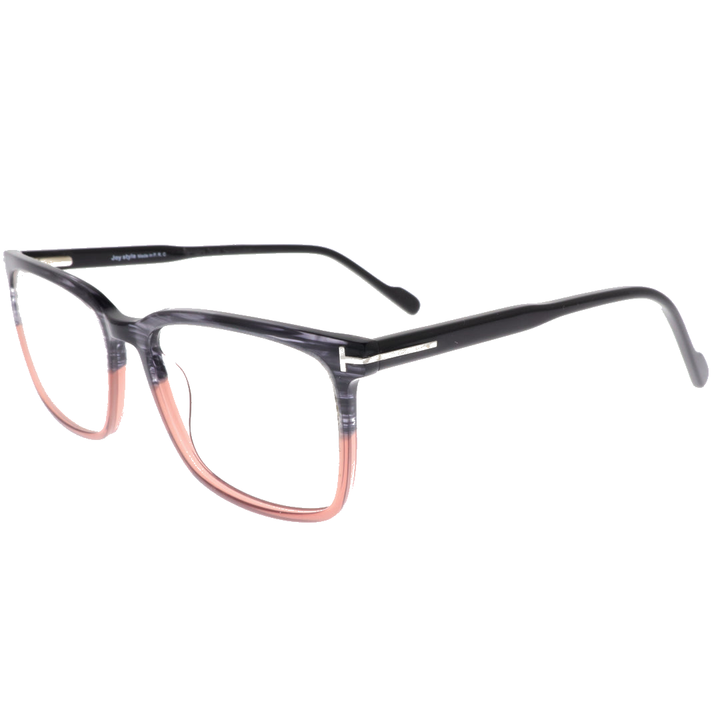 Joy Style JOYFT5693C226 black grey peach eyeglasses angle view