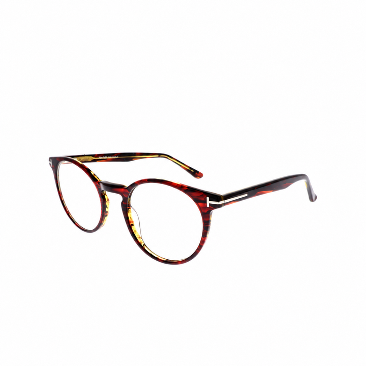 Joy Style For Unisex Eyeglasses Round Shape 48 Ft5734c161 Brown