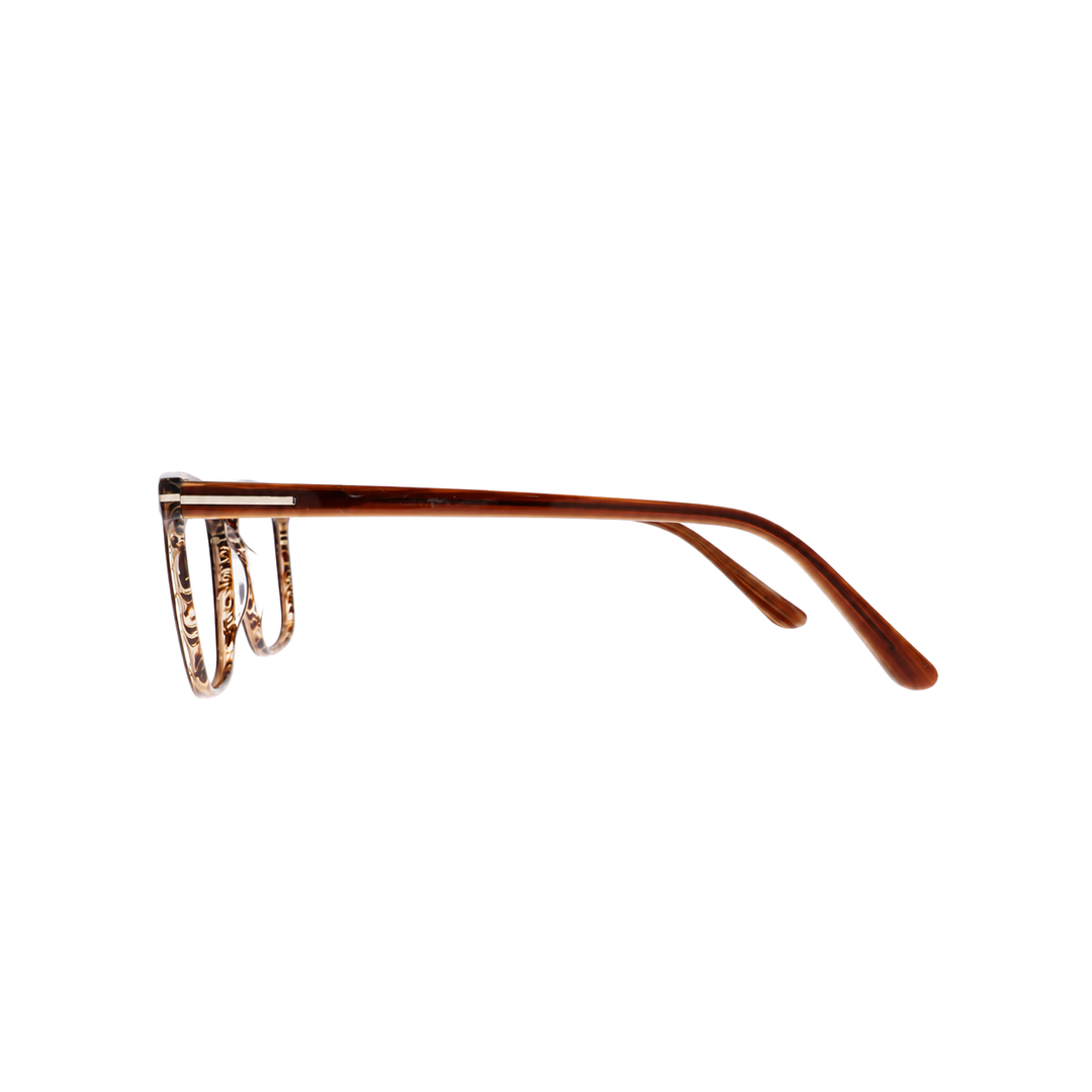 Joy Style FT5742C14 brown square eyeglasses side view