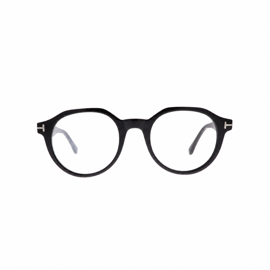 Joy Style JOYFT5761C1 black round eyeglasses front view