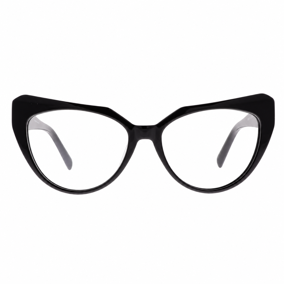 Joy Style For Women's Eyeglasses Cat Eye Size 53 G6061c1 Black