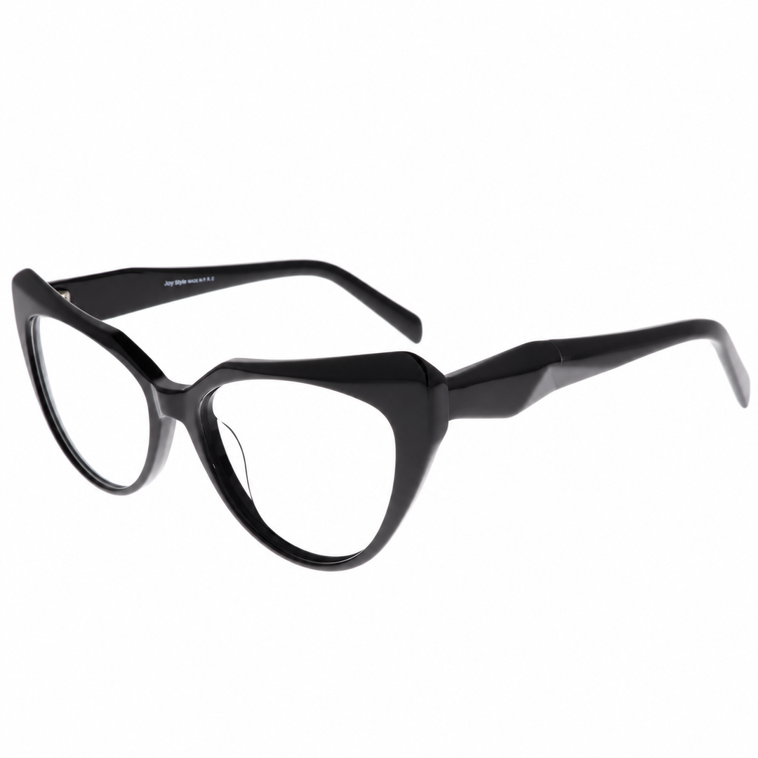 Joy Style For Women's Eyeglasses Cat Eye Size 53 G6061c1 Black