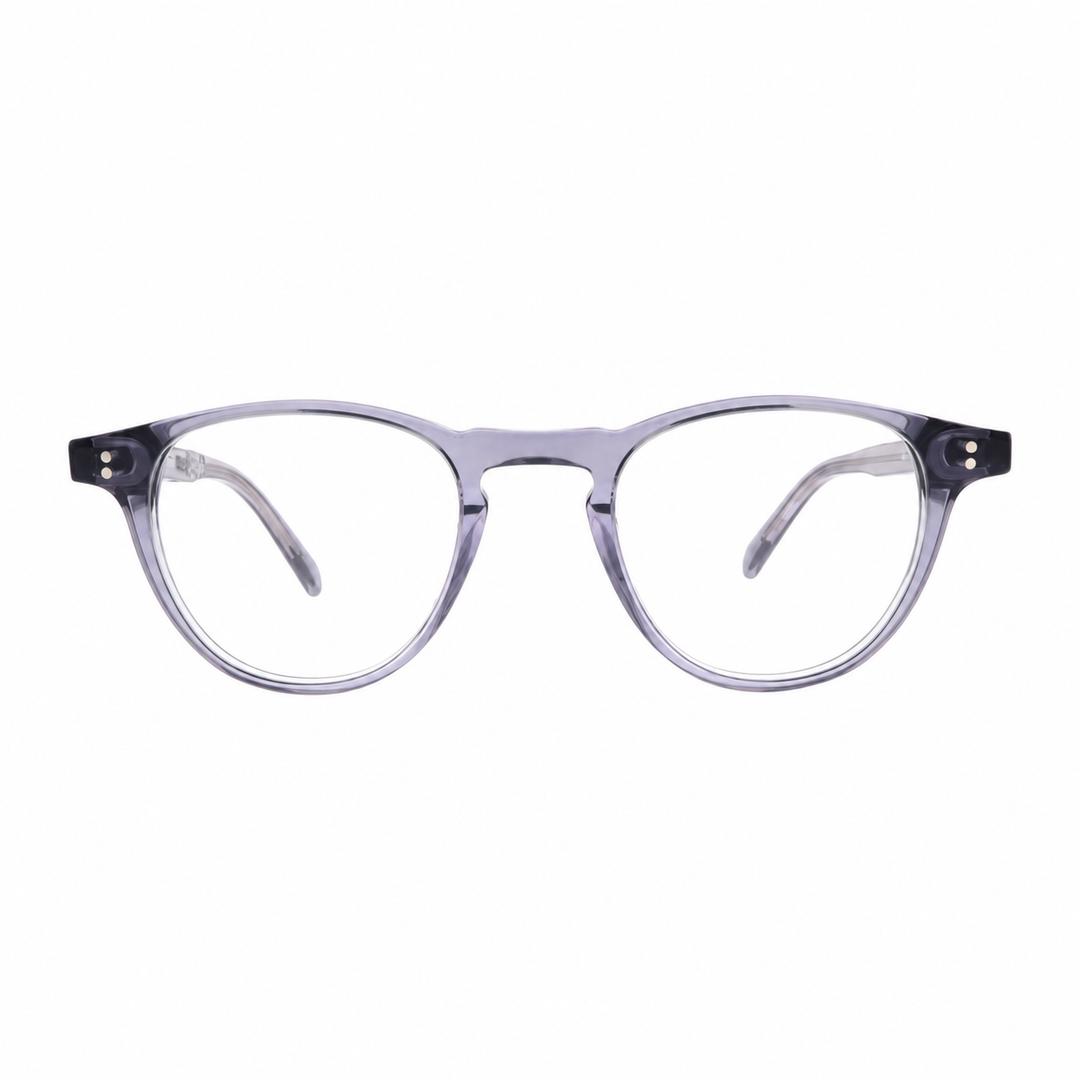 Joy Style HA76C8 grey eyeglasses front view on white background