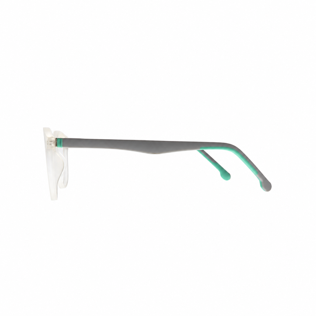 Joy Style For Unisex Eyeglasses Round Shape 49 Hf108c7 Clear White
