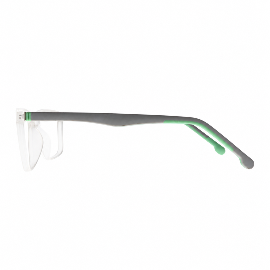 Joy Style For Unisex Eyeglasses Square Shape Size 52 Hf110c7 Clear White